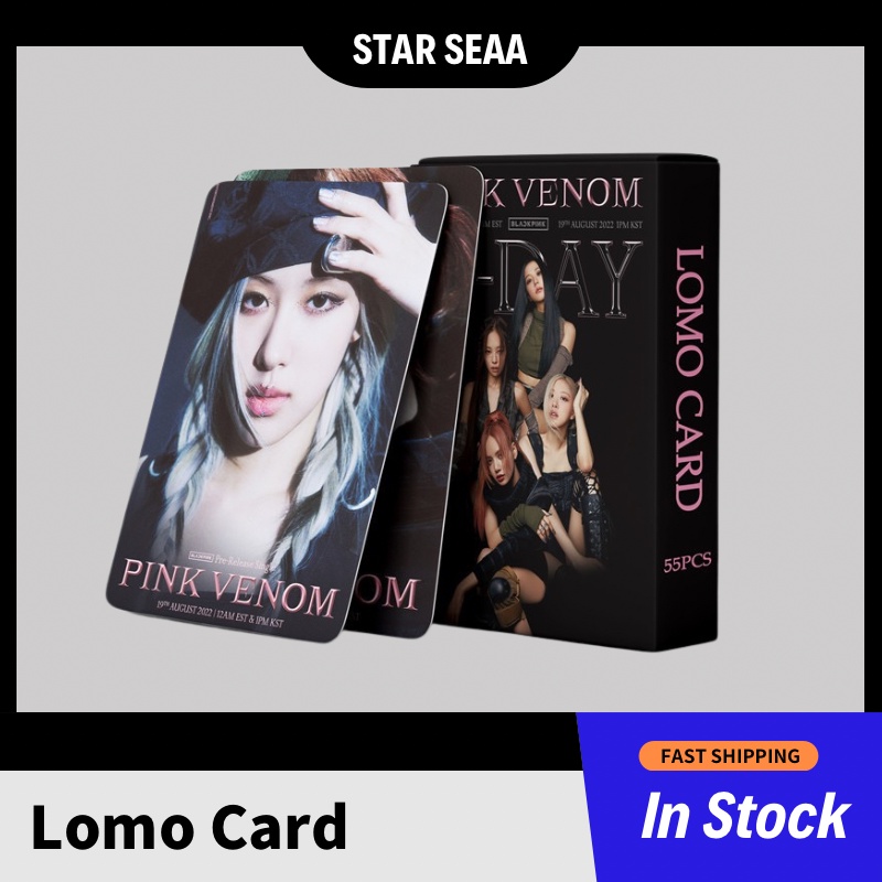 Born Pink Bộ 53 Thẻ Hình Nhóm Nhạc Blackpink Đáng Yêu Pink Venom
