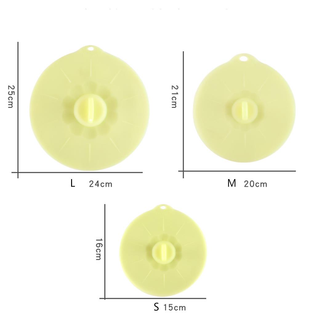 Bộ 2 Nắp Đậy Tô Chén Bằng Silicon Cấp Thực Phẩm Nhiều Kích Cỡ Tiện Dụng Ốp
