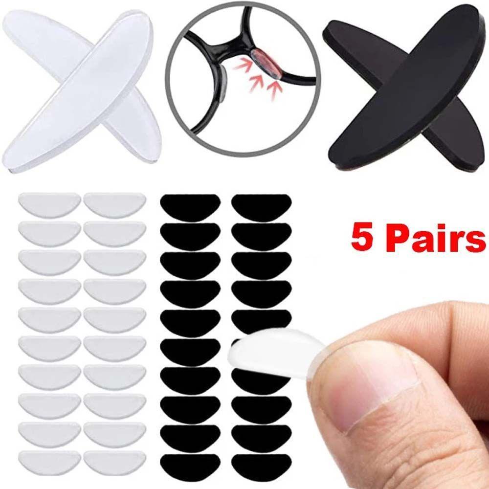 Bộ 5 Cặp Đệm Silicone Dán Mắt Kính Hình Cung Cho Nam Nữ