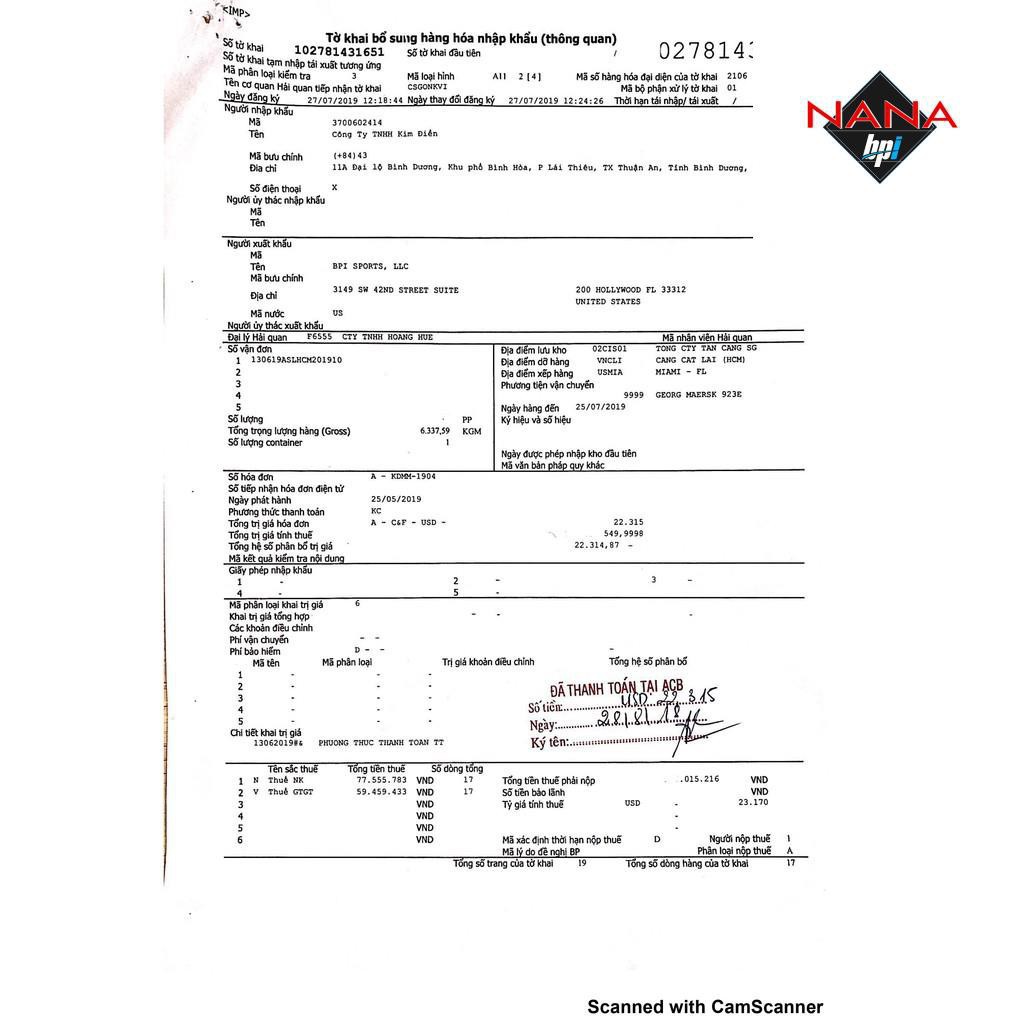ISO HD 100% PURE ISOLATE PROTEIN - SỮA WHEY HỖ TRỢ TĂNG CƠ BẮP BPI