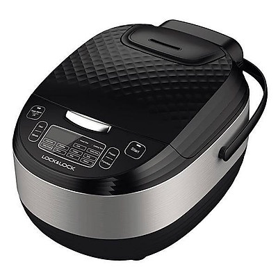 [Bảo Hành 12 tháng] Nồi Cơm Điện Tử Lock&amp;Lock Digital Rice Cooker EJR358  1.8L, 220V, 50/60Hz, 860W - Màu đen