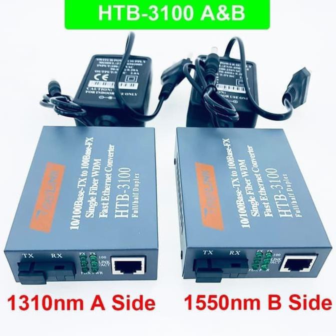 Bộ Chuyển Đổi Quang Học Netlink Htb- 3100 Sang Lan 25 km A-B