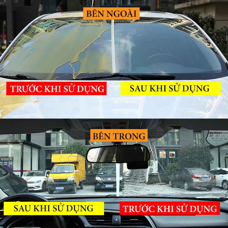 Sáp Phủ Nano Bôi Chống Bám Mưa Trên Kính,Gương Hậu Ô Tô rueFul 100ml VERSION 2 CarZone.Top