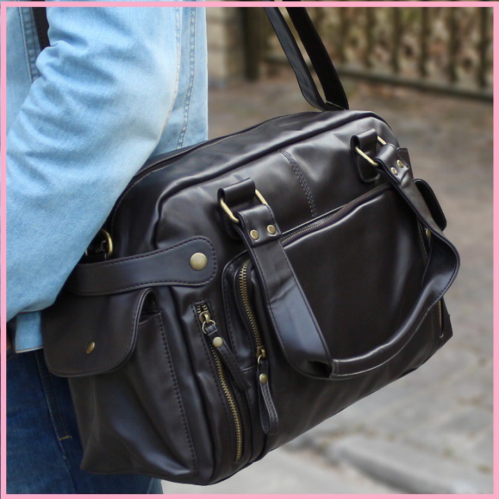 RE0461 Túi trống thể thao - Túi xách da nam - Cặp xách da nam