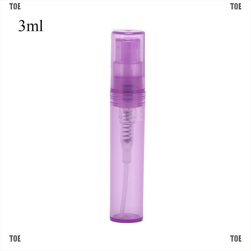 (hàng Mới Về) Bình Nhựa Đựng Nước Hoa Dạng Xịt Mini 3 / 5ml