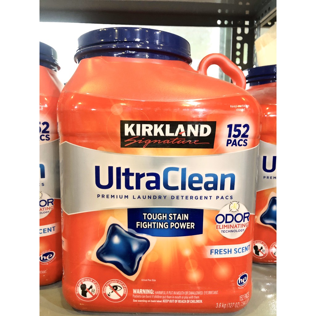 Viên Giặt Kirkland Signature Ultra Clean 152 Viên Của Mỹ