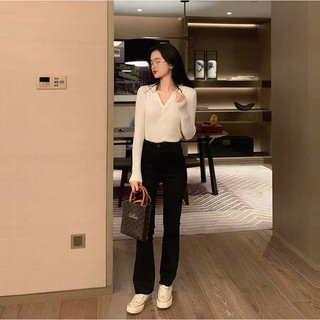 Áo len tăm tay dài có cổ bigsize