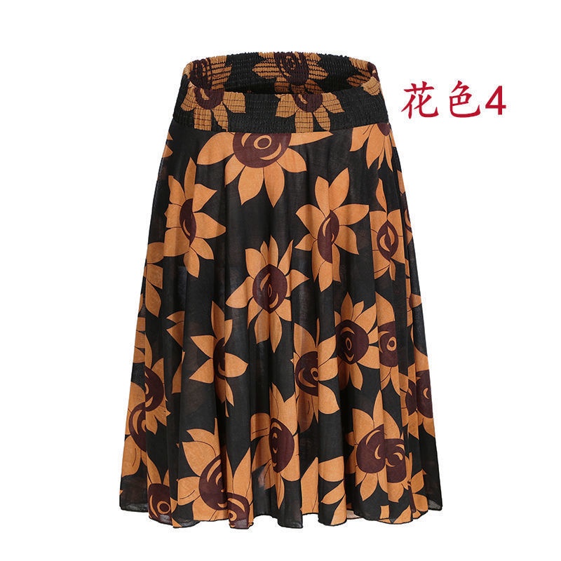 Chân Váy Lụa Dài Cho Phụ Nữ Trung Niên Và Người Lớn Tuổi