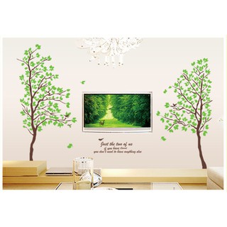 Decal trang trí Cây xanh ( làm được nhiều mẫu )