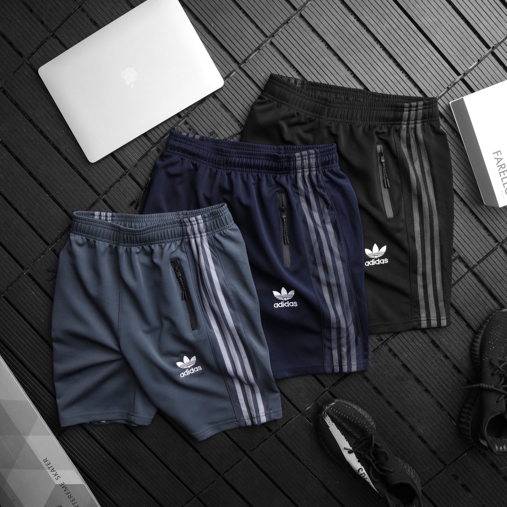 Quần short thể thao nam chất liệu Poli 2 da dày mịn 8368