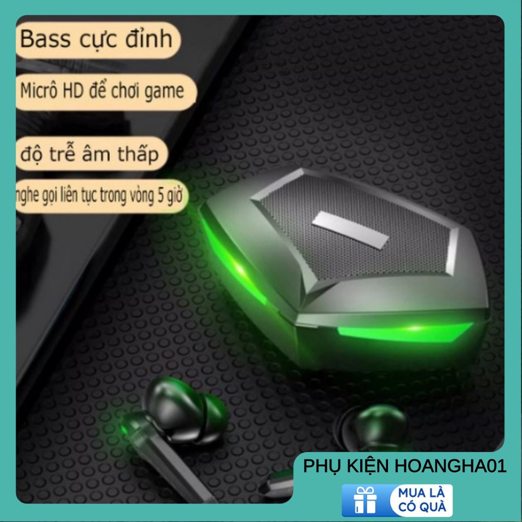 Tai nghe P30 TWS gaming, kết nối bluetooth, chơi game không độ trễ, đàm thoại tốt. Pin dung lượng ca