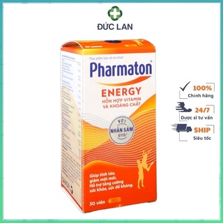 Viên uống pharmaton energy lọ 30 viên bổ sung tăng lương, nâng cao sức khỏe