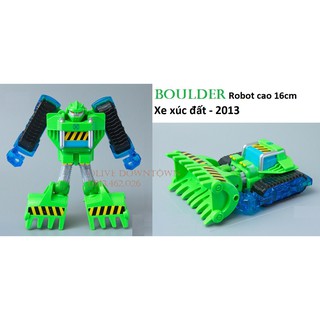 ⭐️ BOULDER - Robot 16cm lắp ráp thành xe xúc đất to - Transformers Rescue Bot Academy