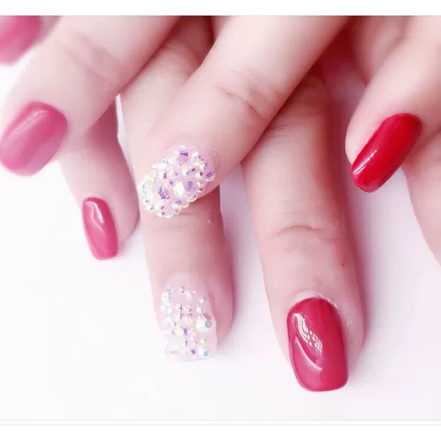 Hộp đá đính móng tay nail art nhiều loại