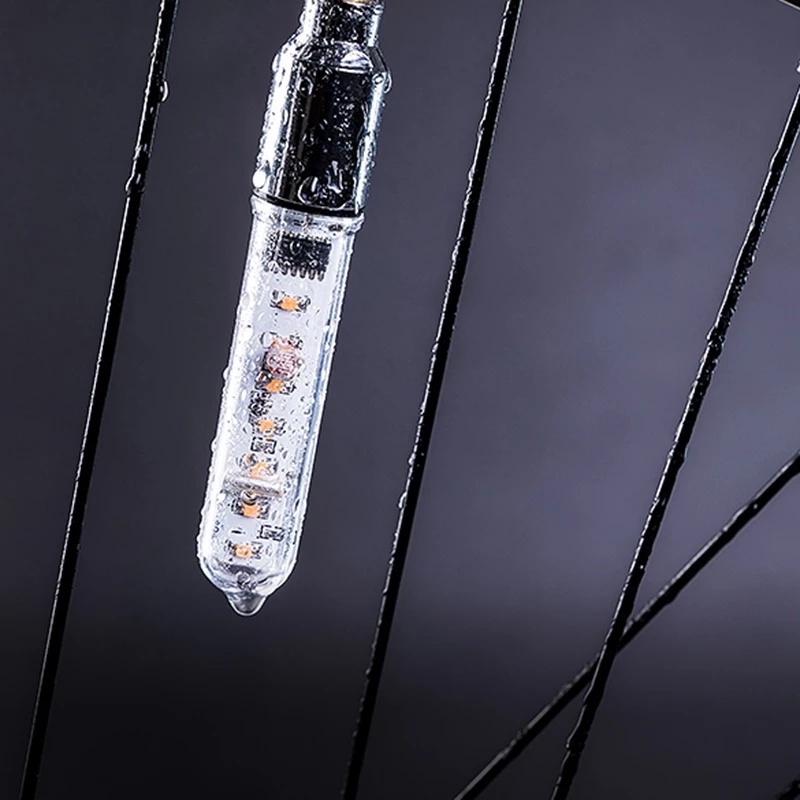 Đèn Led 5 Bóng Cảnh Báo An Toàn Gắn Van Xe Đạp Leo Núi