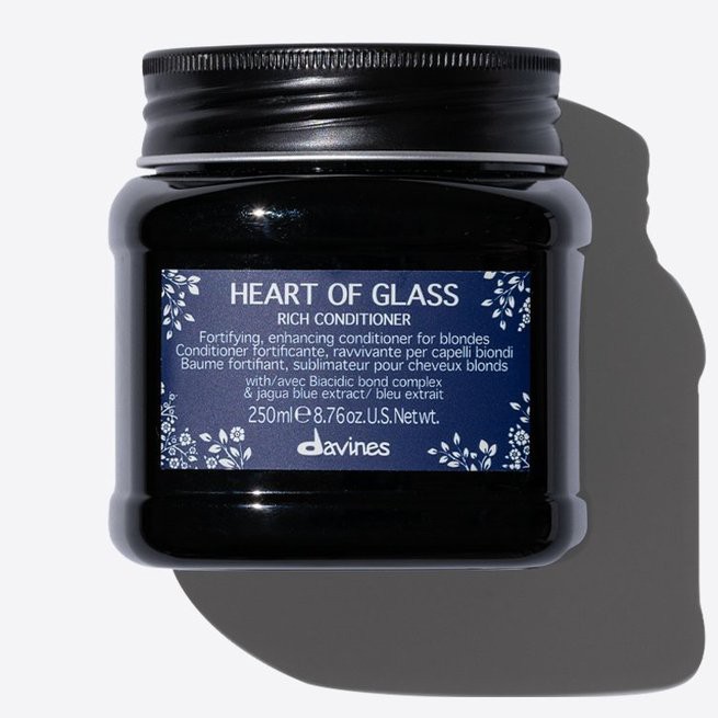 Dầu xả tăng cường dành cho tóc sáng màu Heart Of Glass Rich Conditioner Davines 250ml