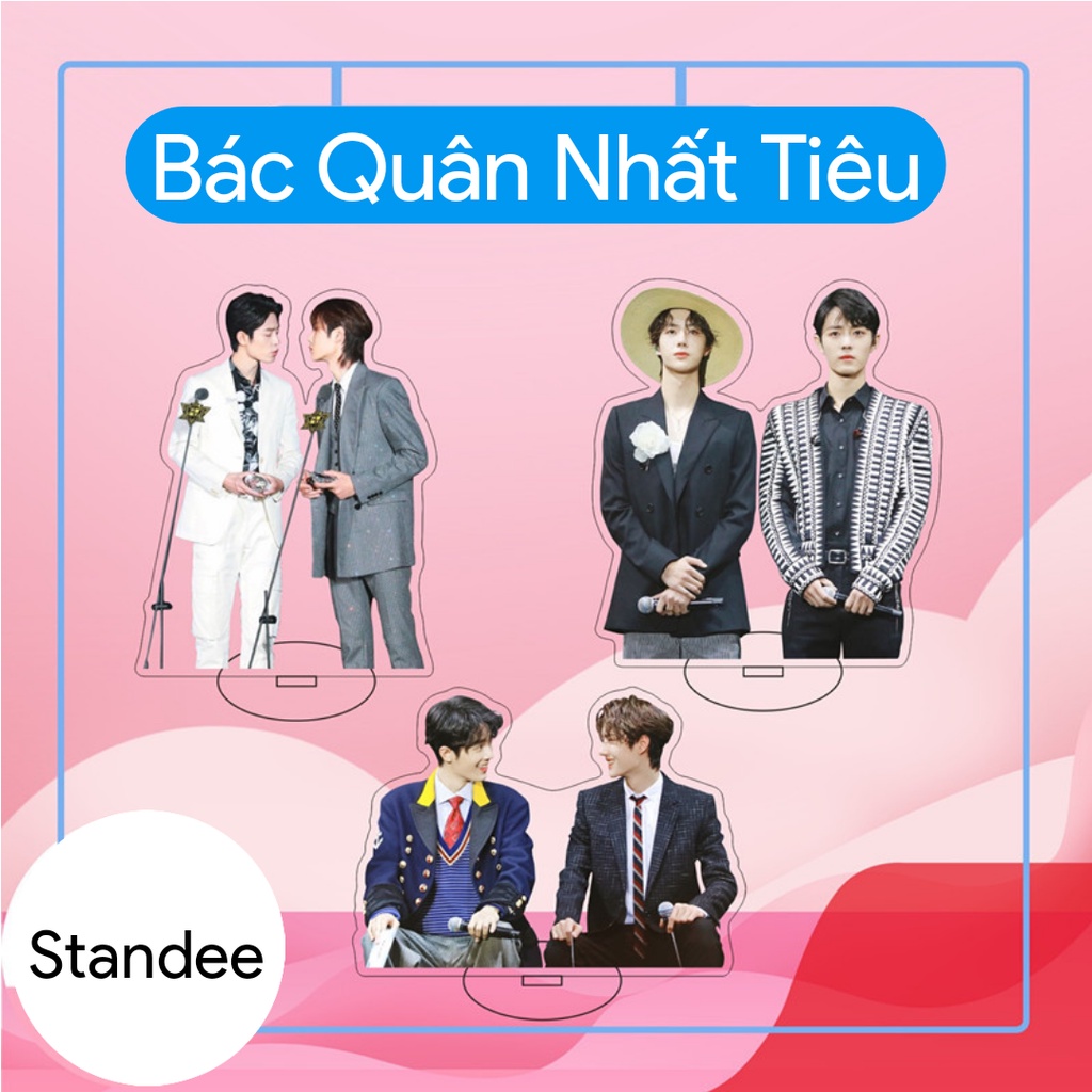 Standee BJYX - Mô hình Bác Quân Nhất Tiêu (Vương Nhất Bác, Tiêu Chiến) - Giá đỡ bằng Acrylic nhỏ để bàn trang trí