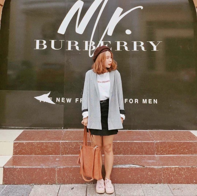 ÁO BLAZER XÁM CARO | BigBuy360 - bigbuy360.vn