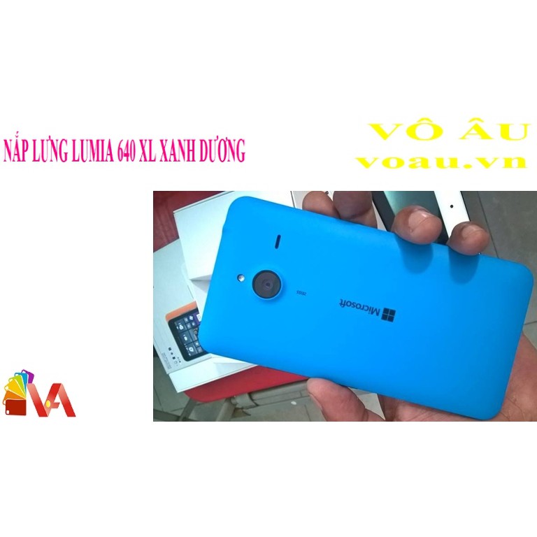 NẮP LƯNG LUMIA 640 XL MÀU XANH DƯƠNG [NẮP LƯNG ĐẸP]