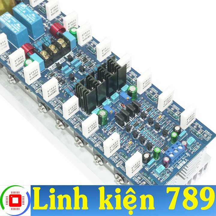 Mạch khuếch đại 24 sò 2kênh có tụ lọc nguồn