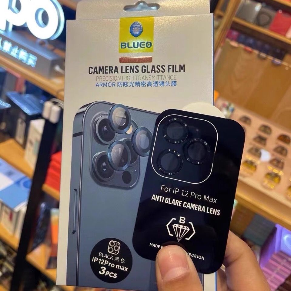 ☇✔♨Phim chụp ảnh ống kính điện thoại di động Blue Ape Apple 12ProMax iPhone12 chống lóa ống kính chính xác phim bảo vệ m