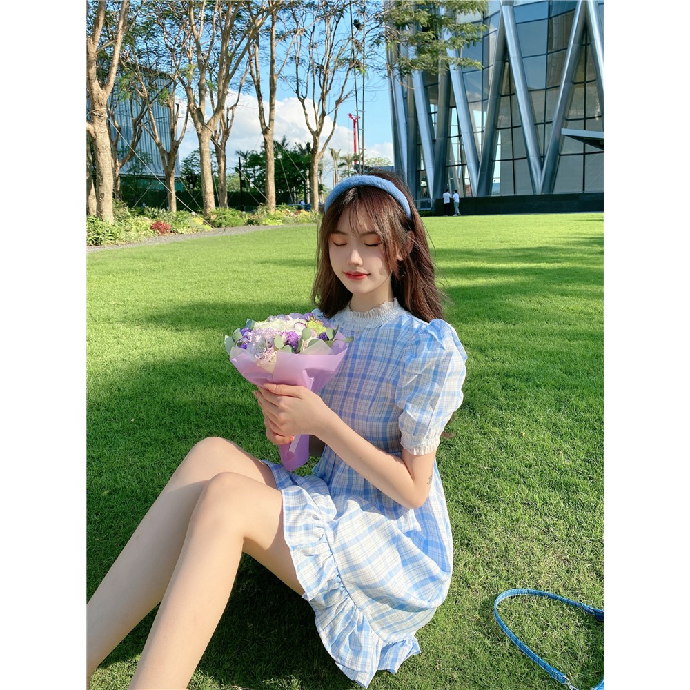 [HOT TREND] ĐẦM BABY KẺ SỌC XANH DƯƠNG [Sẵn ]