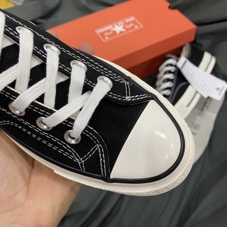 GIÀY CONVES LOW BLACK 1970S LAI AU [ FULL BOX + FREE SHIP ]