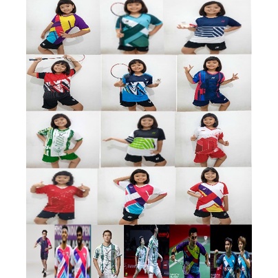 Set Áo Thun Và Quần Short Chơi Cầu Lông Đáng Yêu Dành Cho Bé