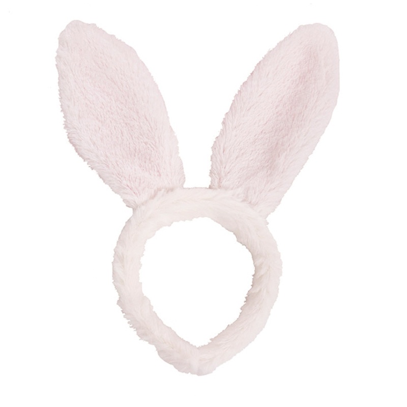 Băng Đô Tai Thỏ Phối Lông Dễ Thương Dành Cho Hóa Trang Giáng Sinh