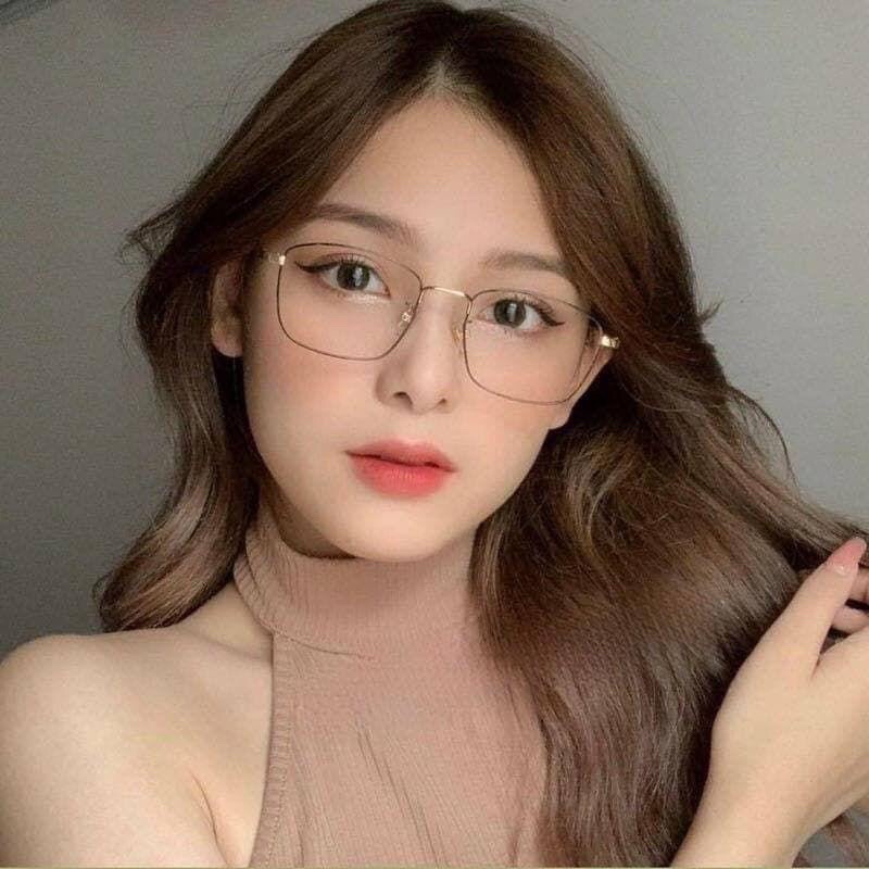 Gọng Kính Kim Loại Thời Trang 8818 ,Gọng vuông kim loại càng bọc nhựa mảnh nhẹ - Kính mắt NamPhongEyewear