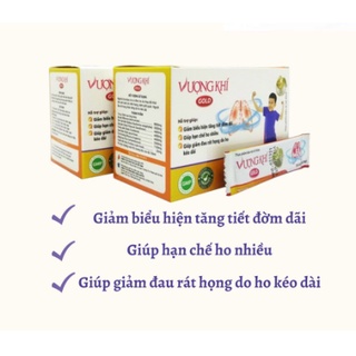 Vượng khí Gold - giảm ho - tiêu đờm - giảm dau rát họng do ho kéo dài