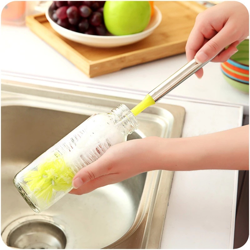 Cọ vệ sinh ly cốc cán dài nhiều màu sắc tiện dụng