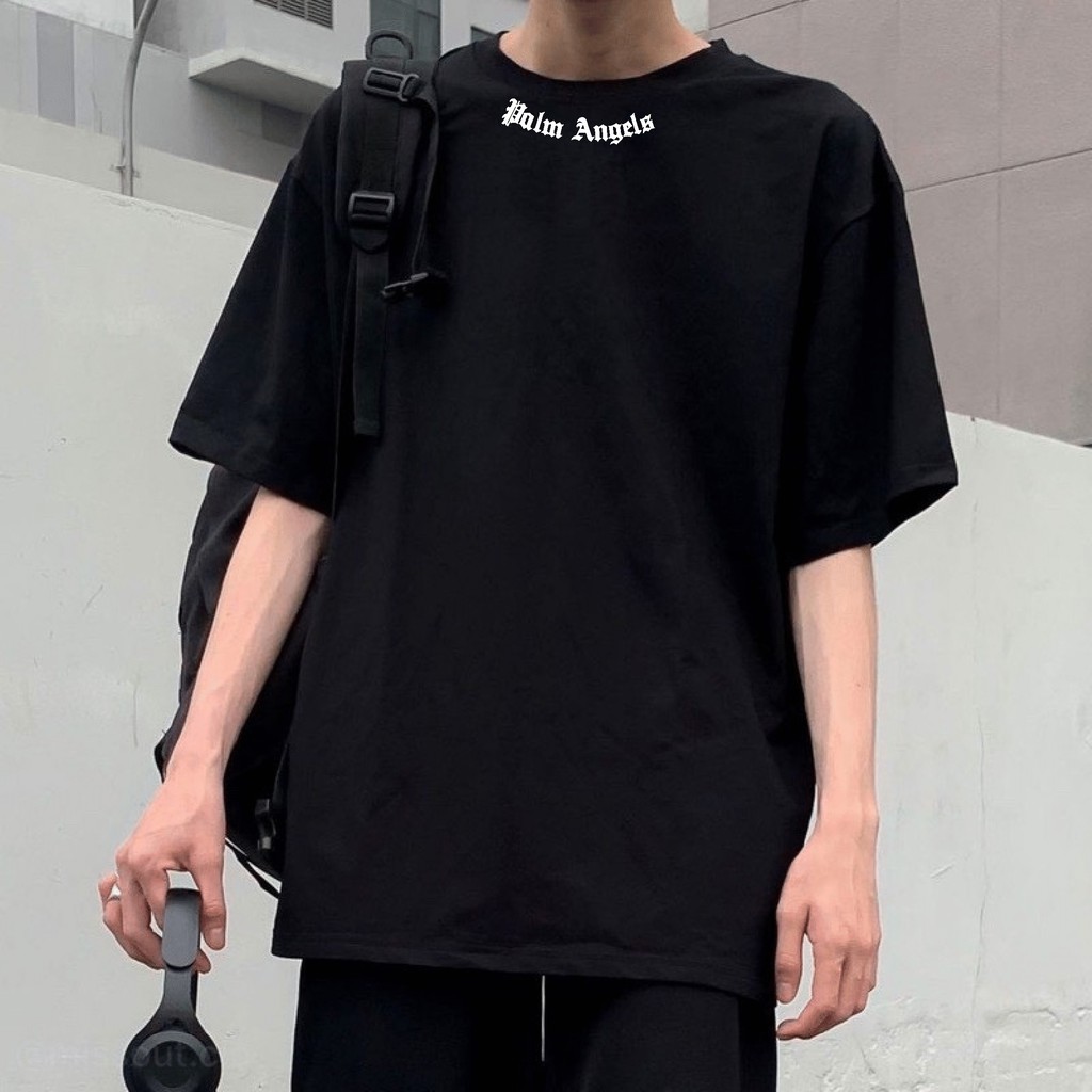 Áo thun tay lỡ G1SHOP Unisex form rộng vải 100% coton co dãn 4 chiều, phong cách Local Brand - Palm Angels