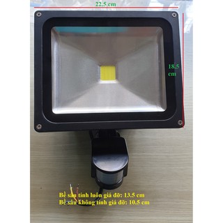 Đèn pha LED cảm ứng 30w