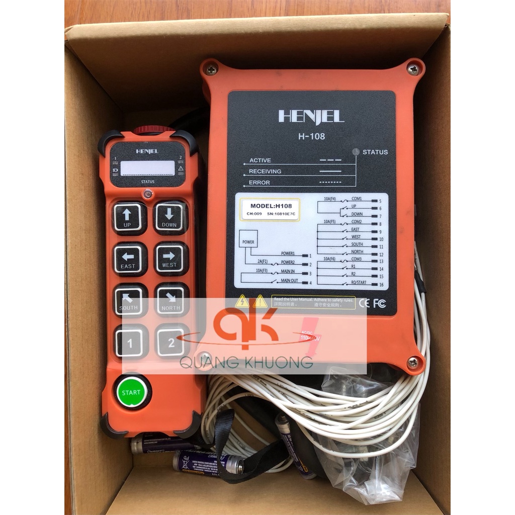 Bộ điều khiển cẩu trục từ xa Henjel H108