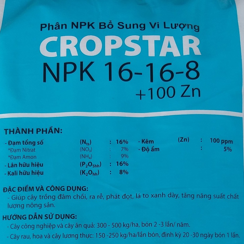 (500g) Phân bón NPK 16-16-8, Nhập Khẩu RUMANIA, Đỉnh Cao Công Nghệ Châu Âu