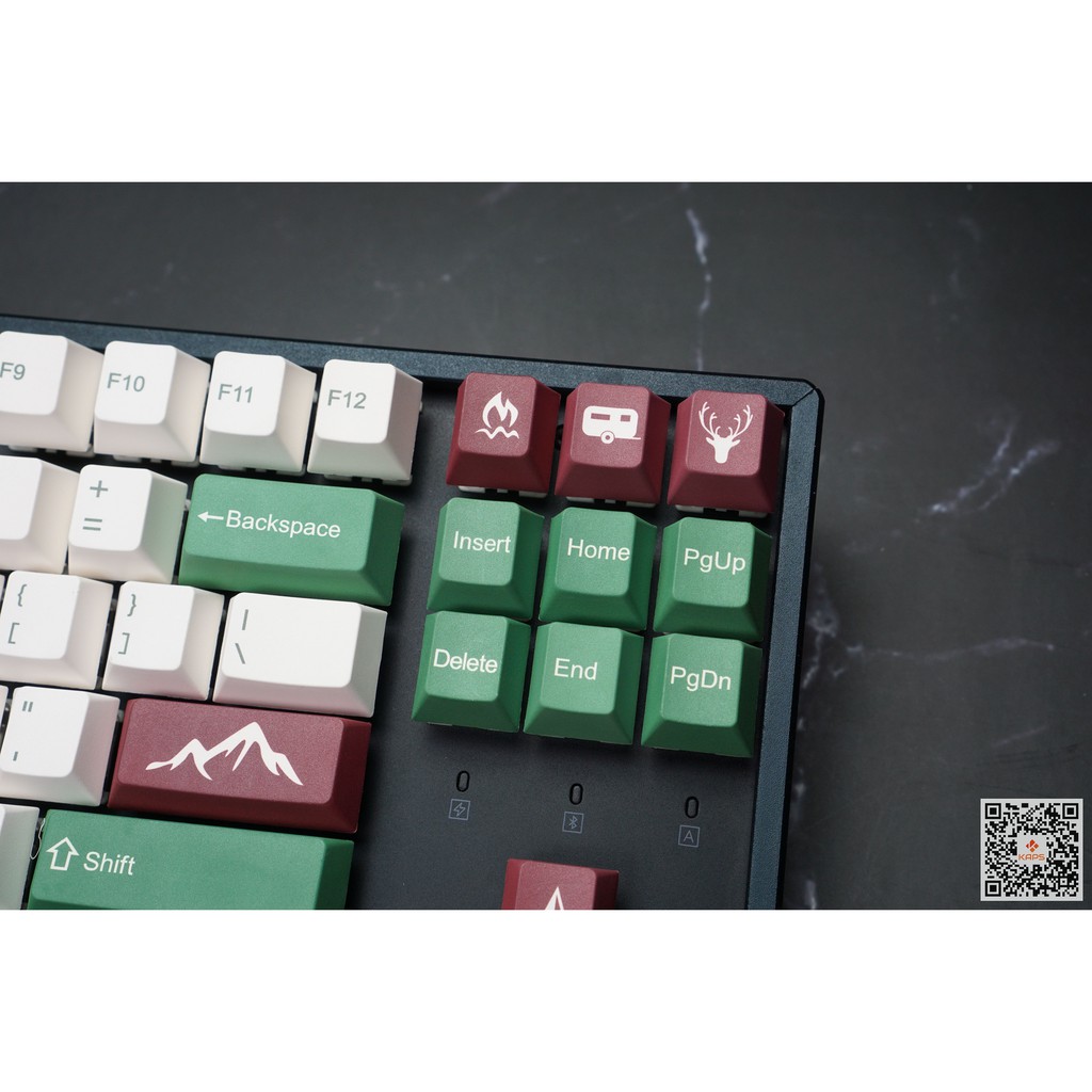 Keycap GMK Camping Clone - profile Cherry - keycap PBT - Dyesub - 143 nút cho bàn phím cơ Dareu, IKBC, Edra, keychron