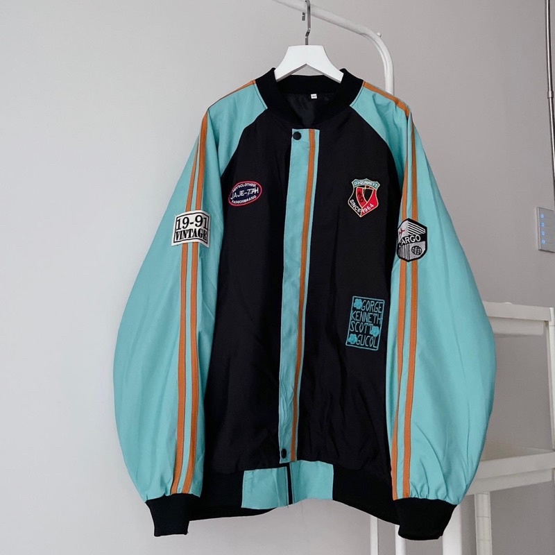 Áo khoác dù 2 lớp form rộng 1964 unisex (nam nữ mặc được)