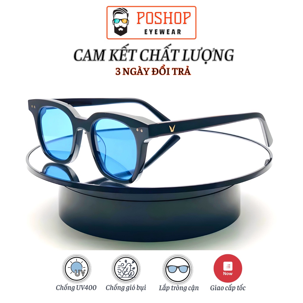 Kính mát nam nữ POSHOP chống UV400 thiết kế dễ đeo màu sắc thời trang SS