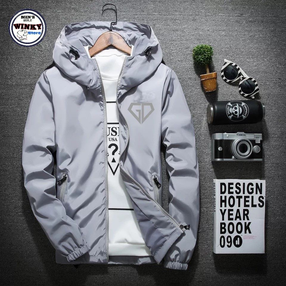 Áo khoác dù nam nữ in logo phản quang cực đẹp,thời trang và hot trend 2021