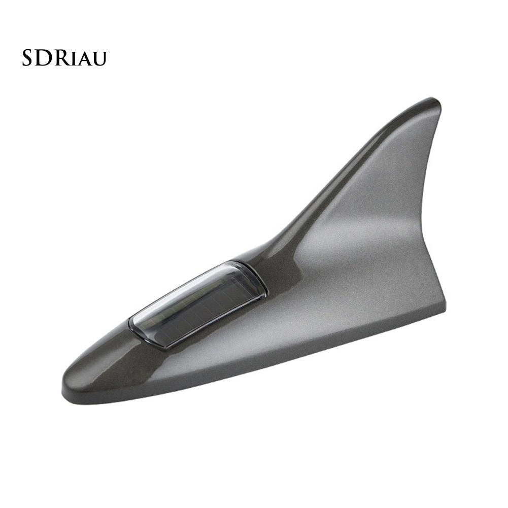 Shark Fin Solar Energy Powered Car Flash Strobe Light Emergency Warning Lamp