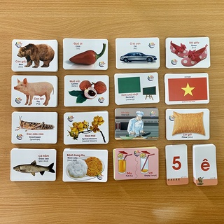 Bộ 416 thẻ học song ngữ