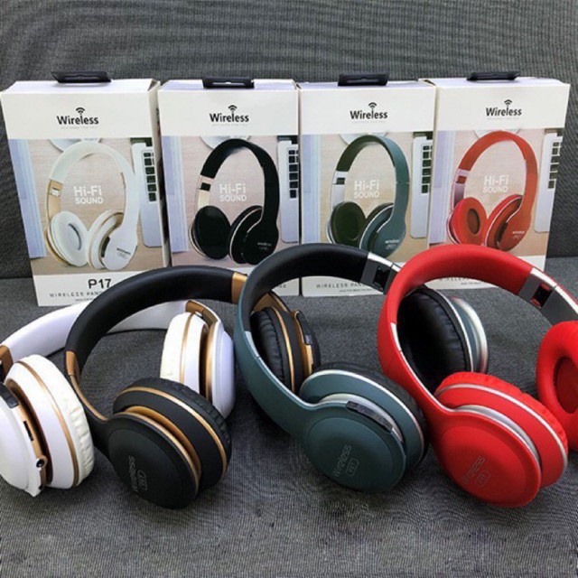 HEADPHONE KHÔNG DÂY BLUETOOTH HI-FI P17 CỰC HAY