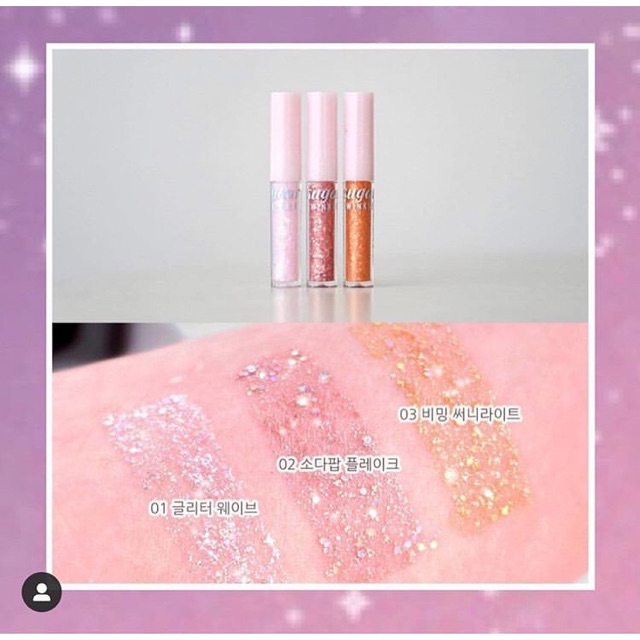 Nhũ kim tuyến dạng lỏng Peripera Sugar Twinkle Liquid Glitter