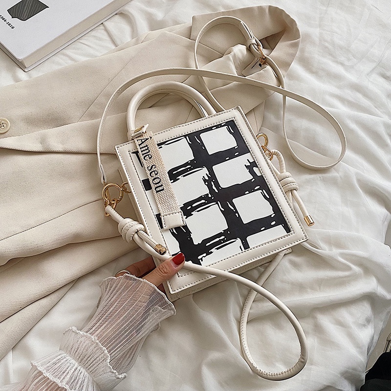 Túi Đeo Chéo Hình Vuông Nhỏ Phong Cách Hàn Quốc Phổ Biến Cho Nữ