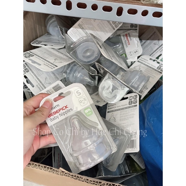 Núm ti bình sữa bebepick nội địa hàn