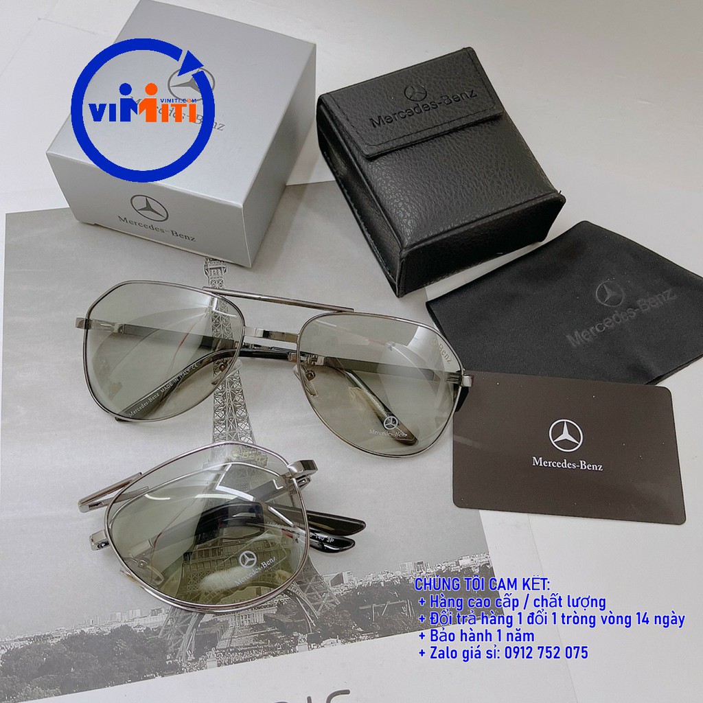 [ MUA VỚI GIÁ HỜI ] Kính mát thời trang đi đêm cao cấp Mercedes Benz tròng kính Polarized [ NÊN MUA NGAY ]