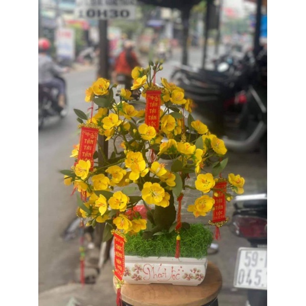 Nguyên liệu làm hoa mai đào