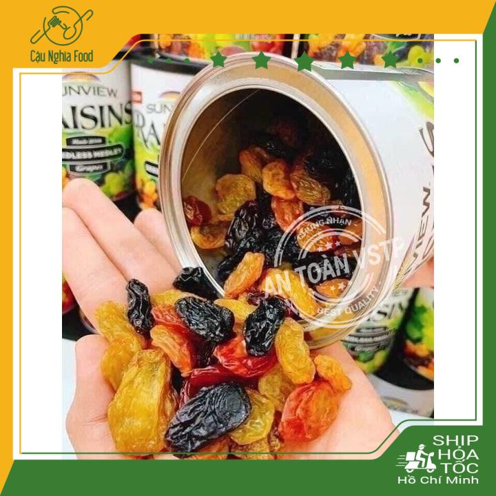 Nho Sấy Khô Raisins Sunview - Giàu Vitamin B, C, Acid Folic 425gram