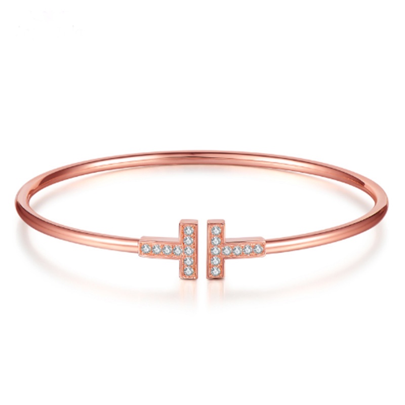 Nhẫn Hở Mạ Vàng 18K Đính Đá Zircon Phong Cách Hàn Quốc